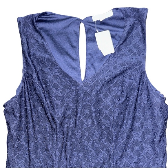 Maurices Navy Blue Eyelet Fit N Flare Dress - Picture 3 of 4